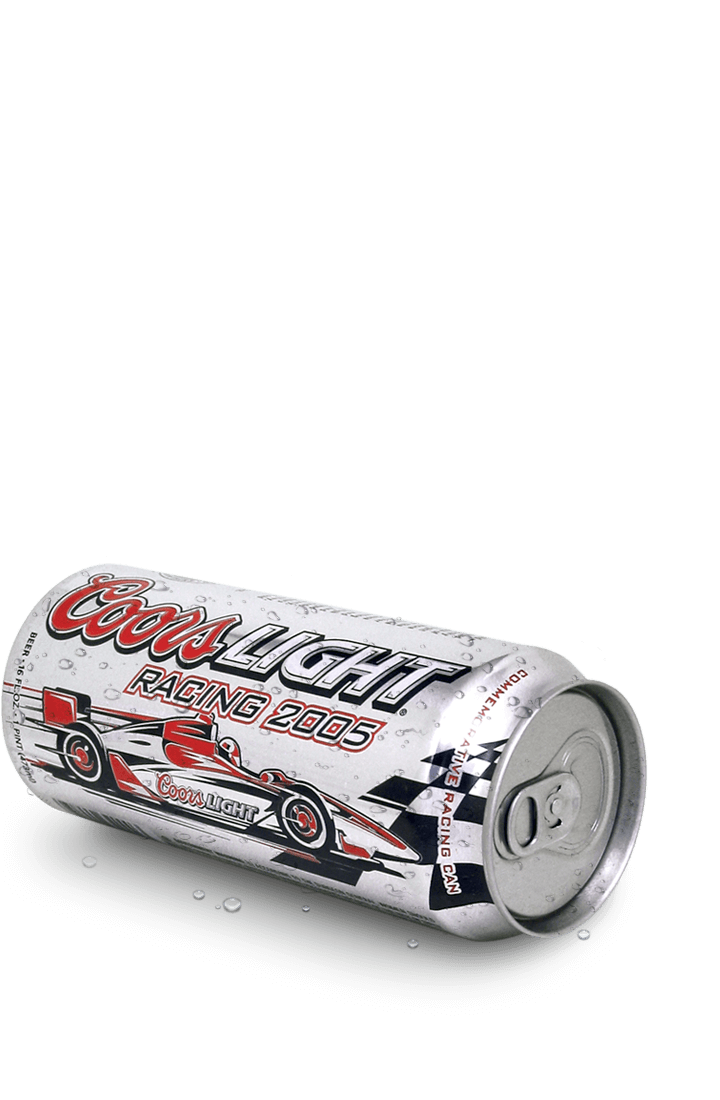 Coors Light beer can design illustration
