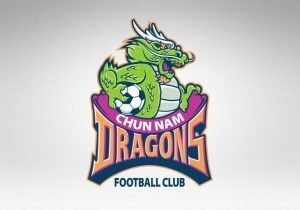 Chun Nam Dragons Korean Football logo design