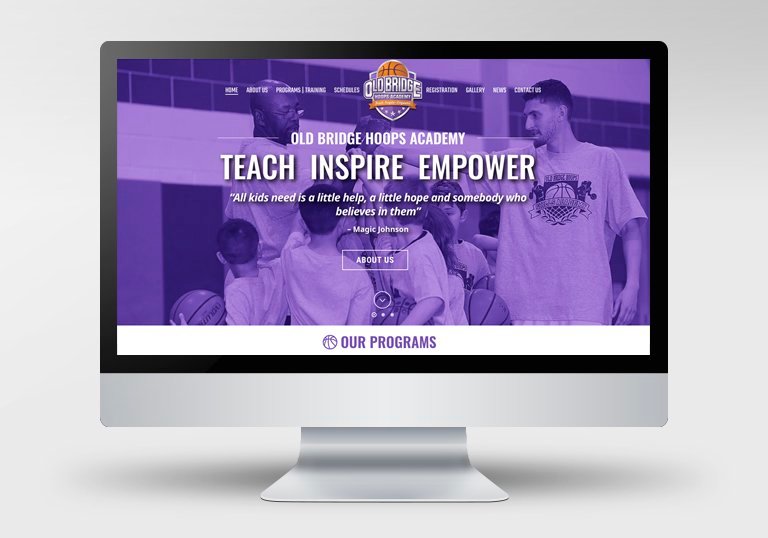 JL Design Group Old Bridge Hoops Academy Website design